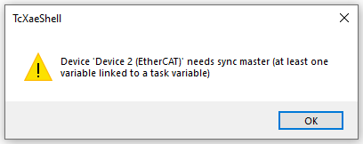 TwinCAT synchronisation au Master