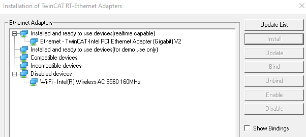 Realtime capable Ethernet Adapters