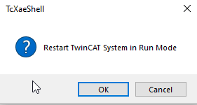 TwinCAT Restart TwinCAT System in Run Mode