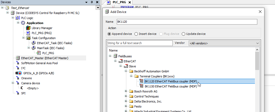 Codesys Beckhoff Automation coupler
