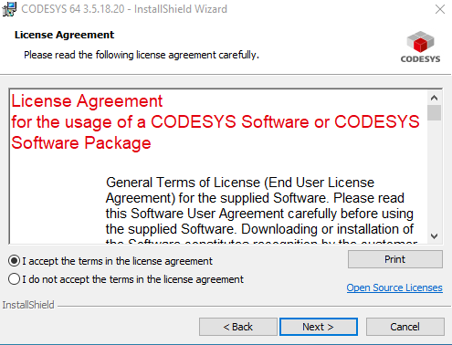 Codesys Licence