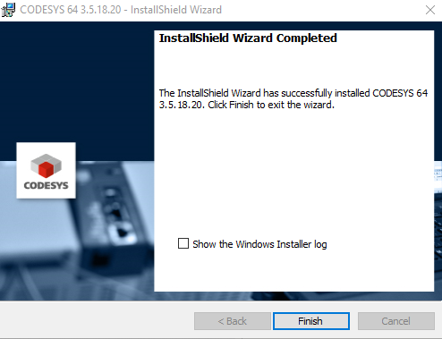 Codesys installation complète