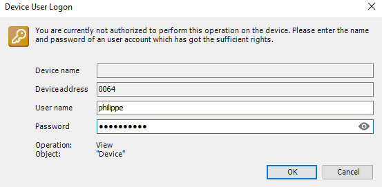 Codesys Device User Logon