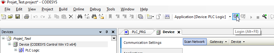 Codesys Login Alt+F8