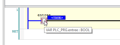 Codesys forçage avec F7