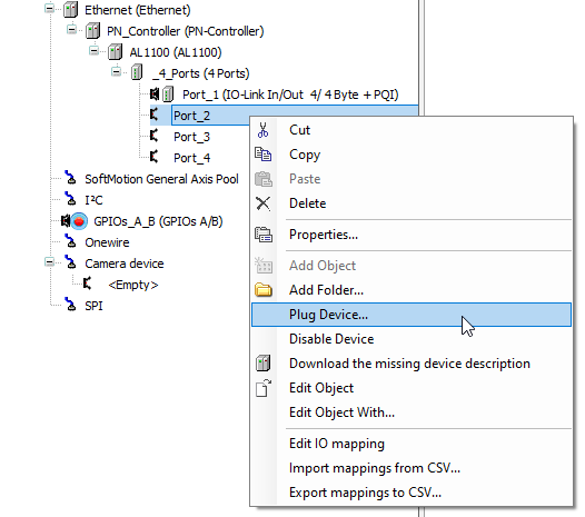 Codesys Plug Device IO-Link