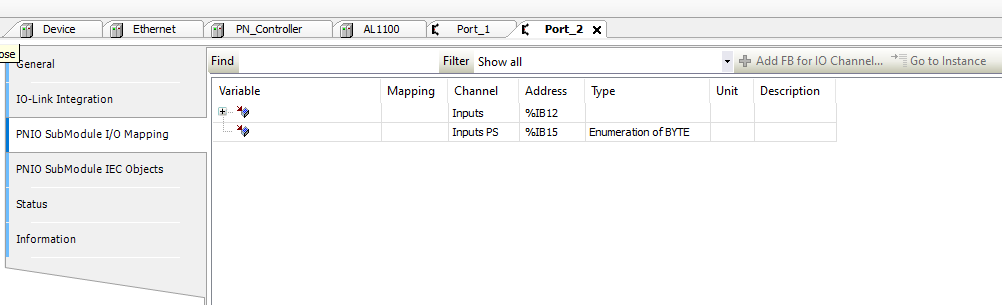 Codesys IO-Link PNIO SubModule I/O