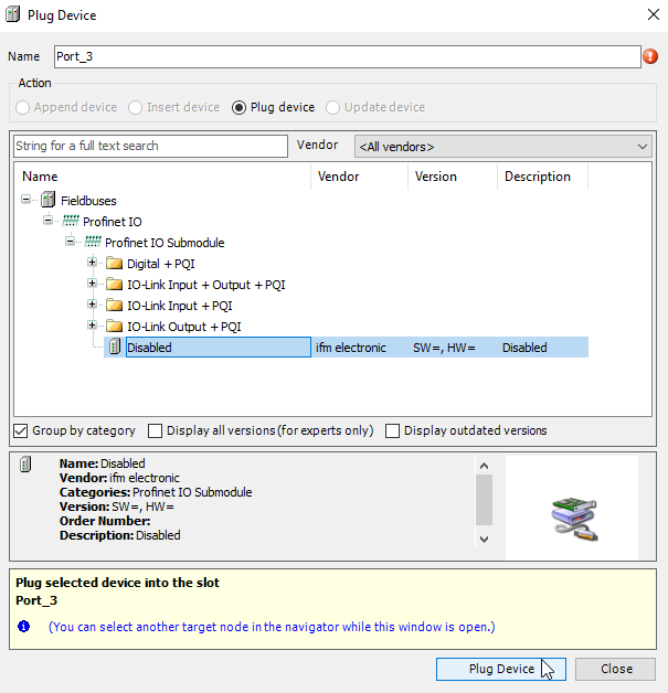 Codesys IO-Link Disabled