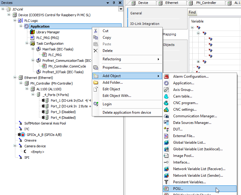Codesys Add Object POU