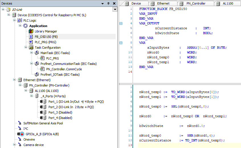 Codesys Function O5D150