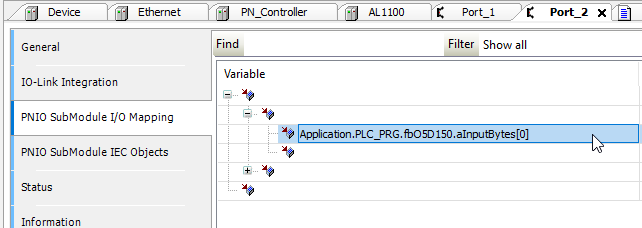 Codesys Variable Mapping [0]