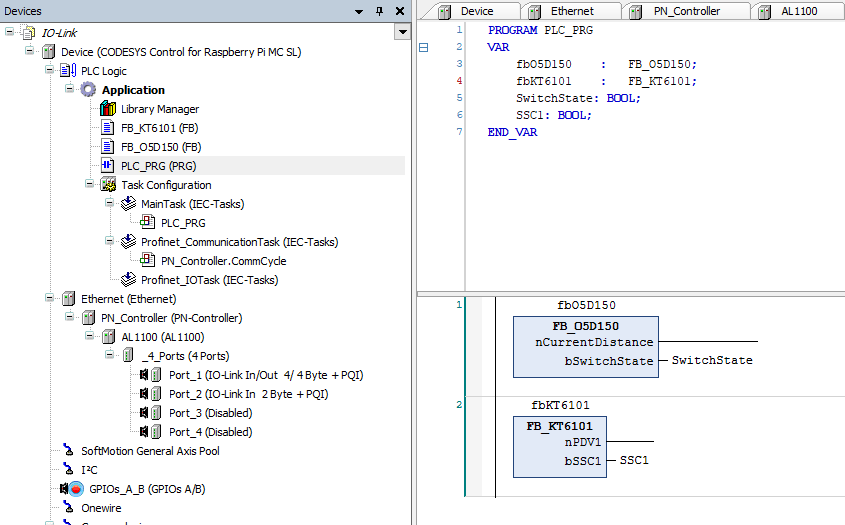 Codesys Instanciation et Appel de la fonction KT6101
