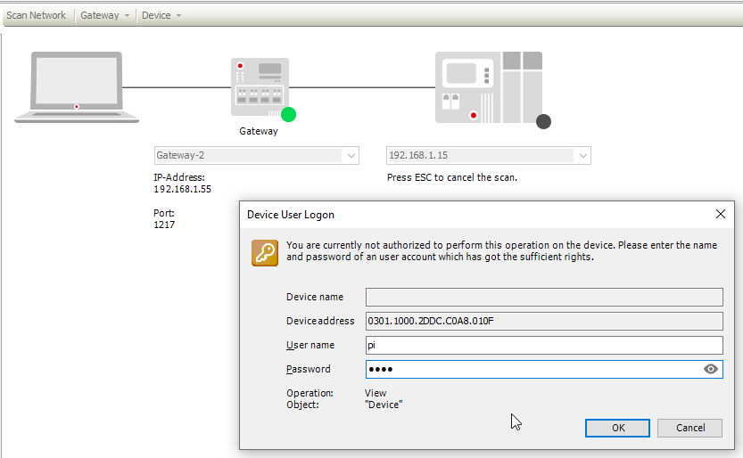 Codesys Device User Logon