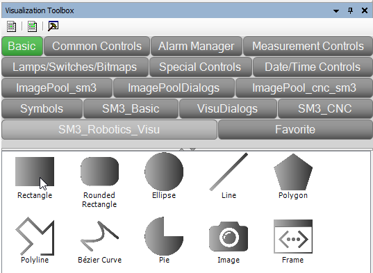 Codesys HMI Rectangle