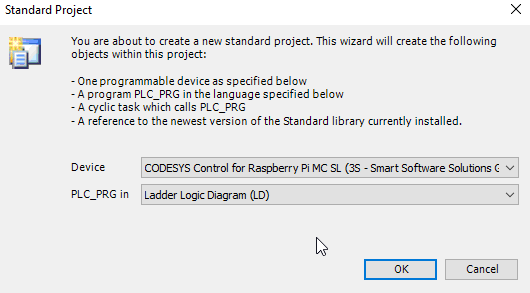 Codesys Standard Project