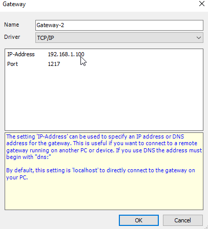 Codesys configuration IP de la Gateway