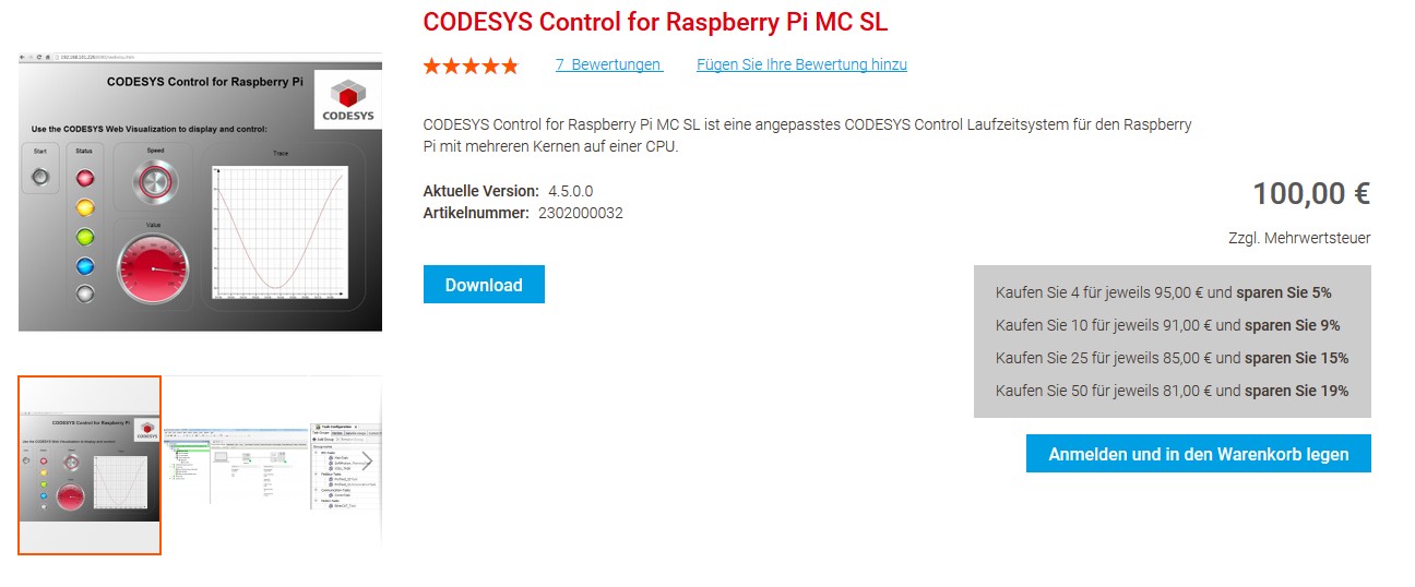 Codesys Runtime pour Raspberry Pi