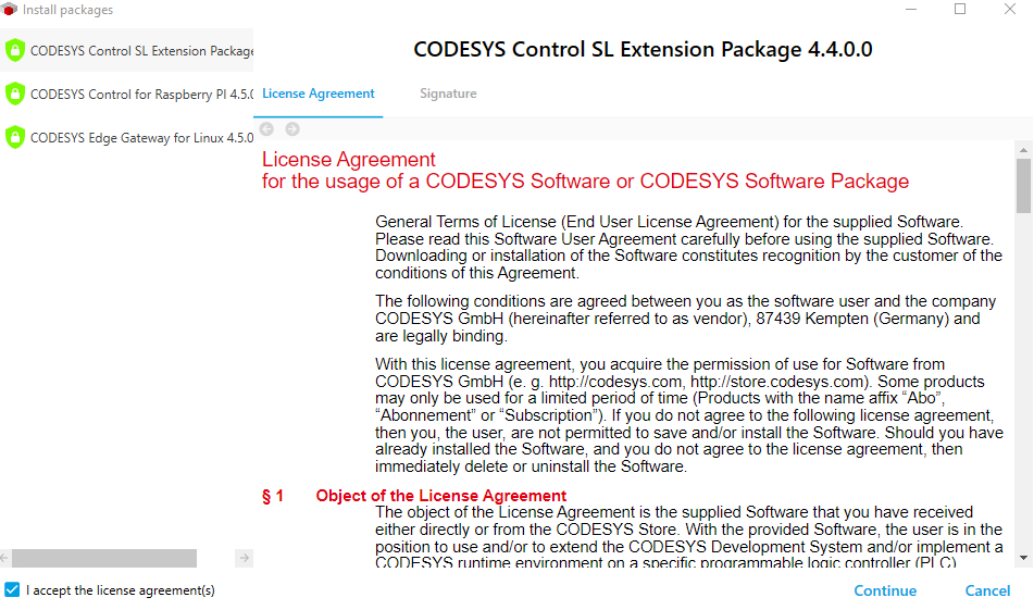Codesys License Agreement