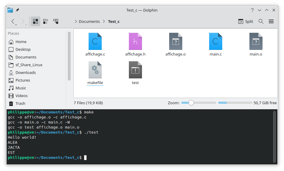 Mise en oeuvre d'un makefile enrichi