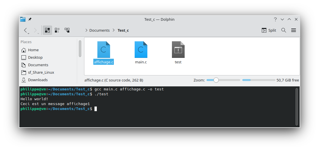 Compilation et édition de liens avec plusieurs fichiers