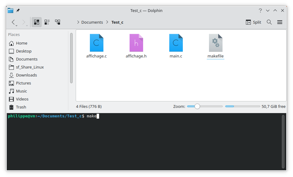 utilisation d'un makefile